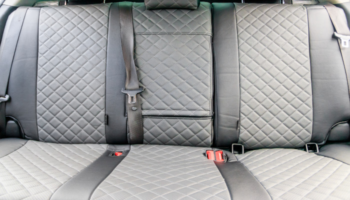 Gray eco leather car seat covers for protection